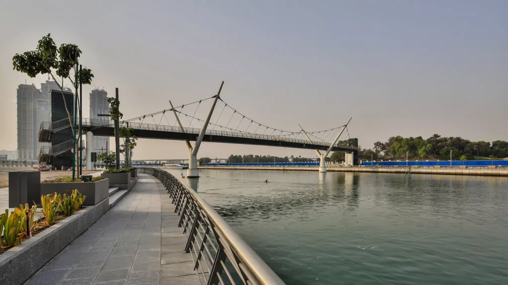 Suspension Bridge at Dubai Water Canal
