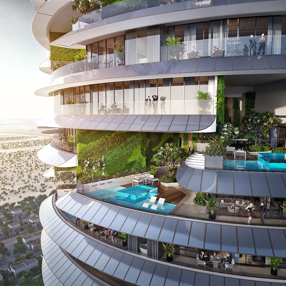 Net Zero Energy Luxury Tower Uses a Series of Data-Driven Sustainable Design Elements to Reach its Goals